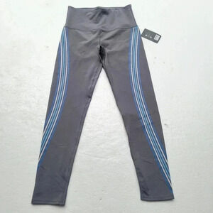 BSP Women Athletic Ankle Leggings Black Gray Blue capri Yoga sz M